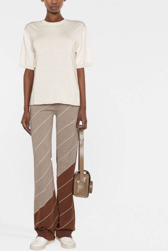 Stella McCartney Flared broek Beige