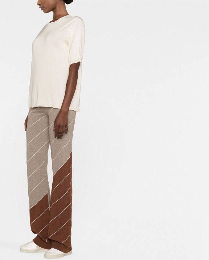 Stella McCartney Flared broek Beige