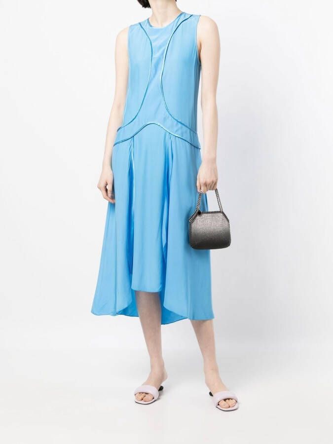 Stella McCartney Flared jurk Blauw