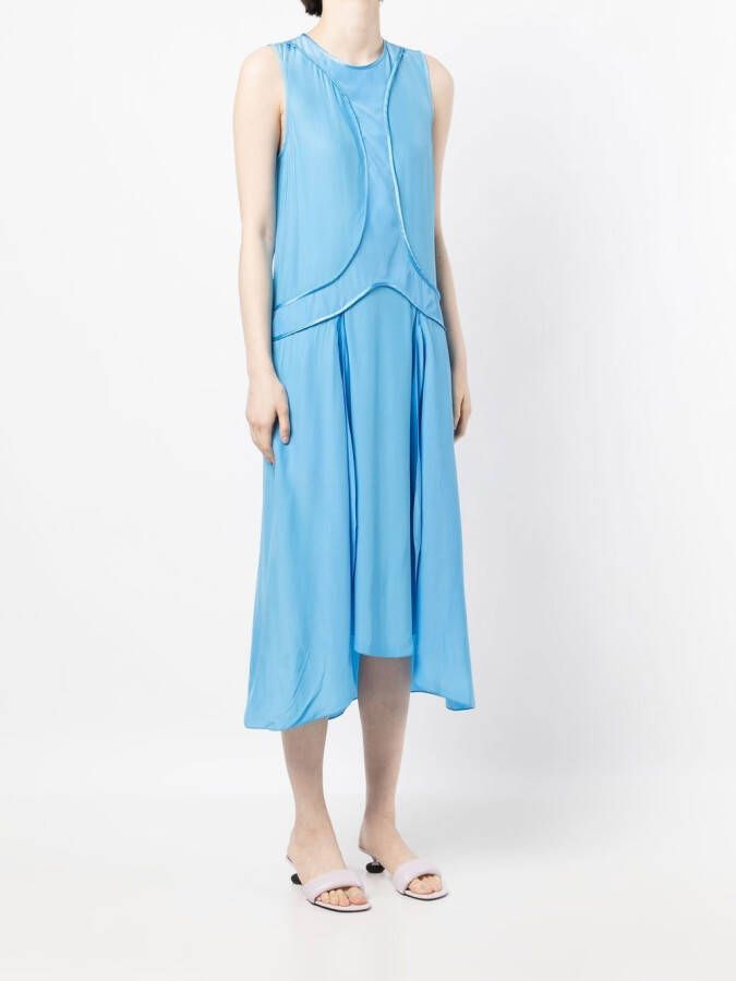 Stella McCartney Flared jurk Blauw