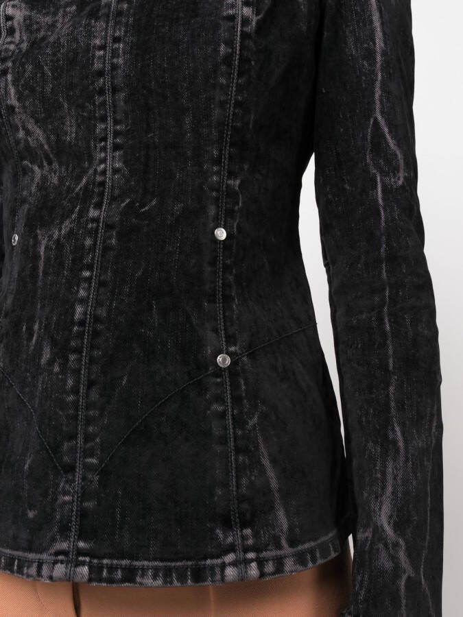 Stella McCartney Fluwelen blouse Zwart