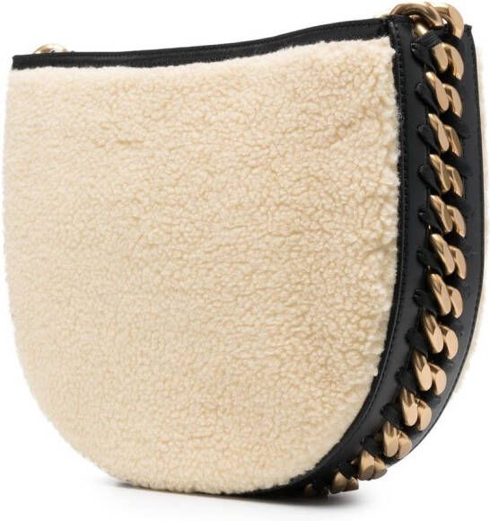 Stella McCartney Frayme kleine schoudertas Beige