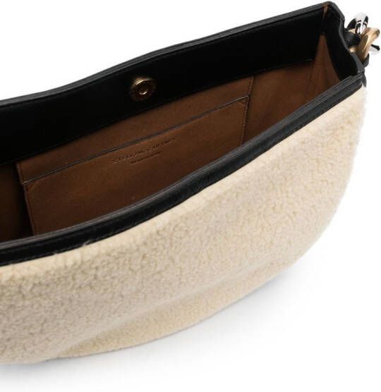 Stella McCartney Frayme kleine schoudertas Beige