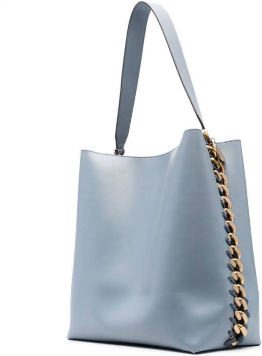 Stella McCartney Frayme shopper met ketting Blauw