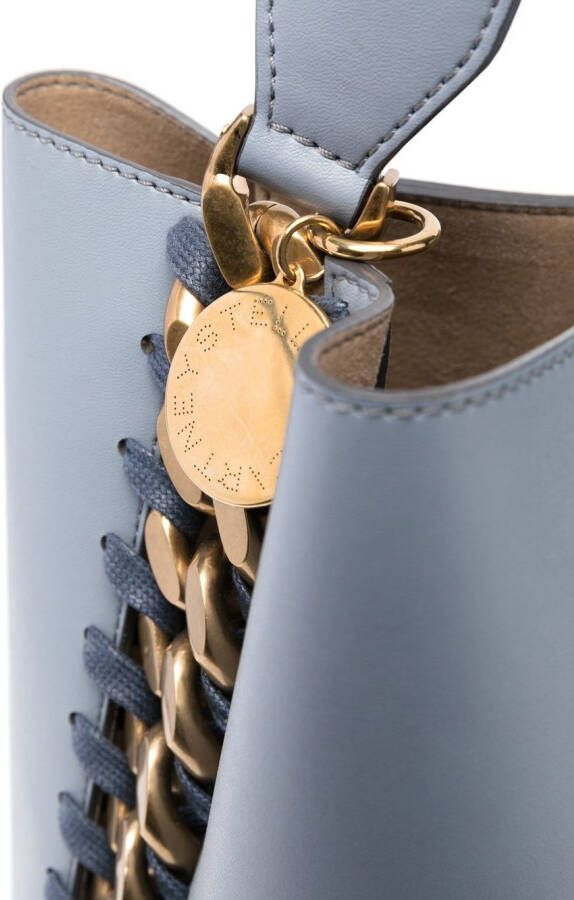 Stella McCartney Frayme shopper met ketting Blauw