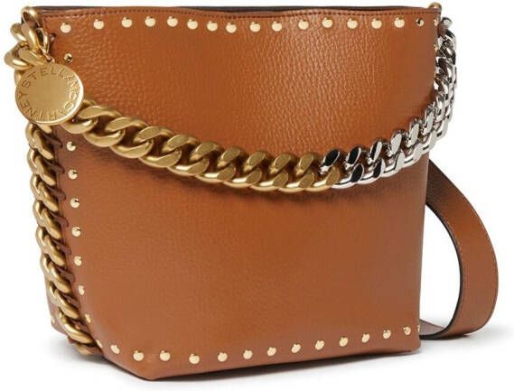 Stella McCartney Frayme bucket-tas Bruin