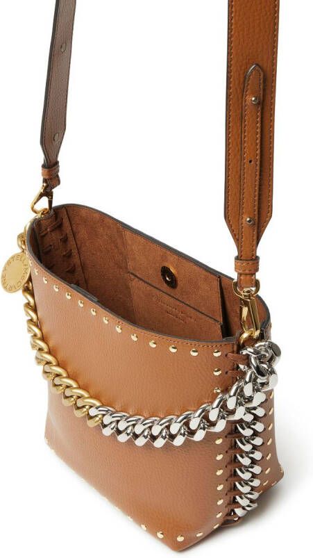 Stella McCartney Frayme bucket-tas Bruin