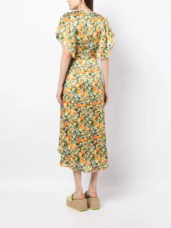 Stella McCartney Maxi-jurk met fruitprint Veelkleurig