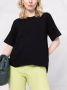 Stella McCartney Strong Silhouette T-shirt met korte mouwen Zwart - Thumbnail 5