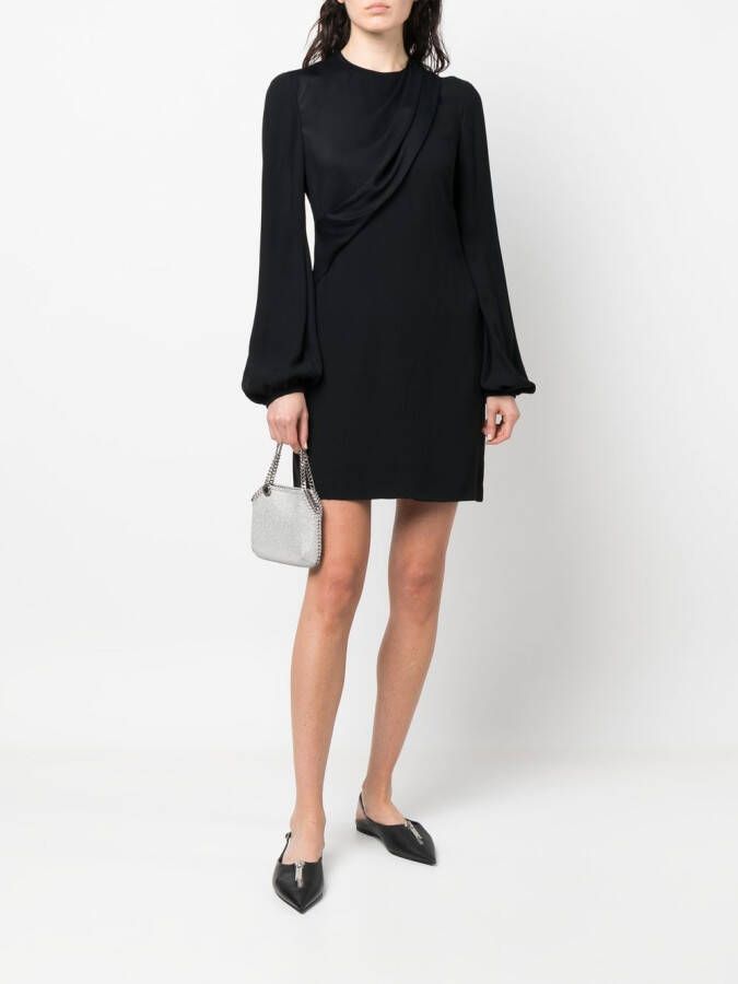 Stella McCartney Gedrapeerde mini-jurk Zwart