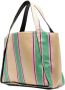 Stella McCartney Gestreepte shopper Beige - Thumbnail 2