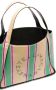Stella McCartney Gestreepte shopper Beige - Thumbnail 4