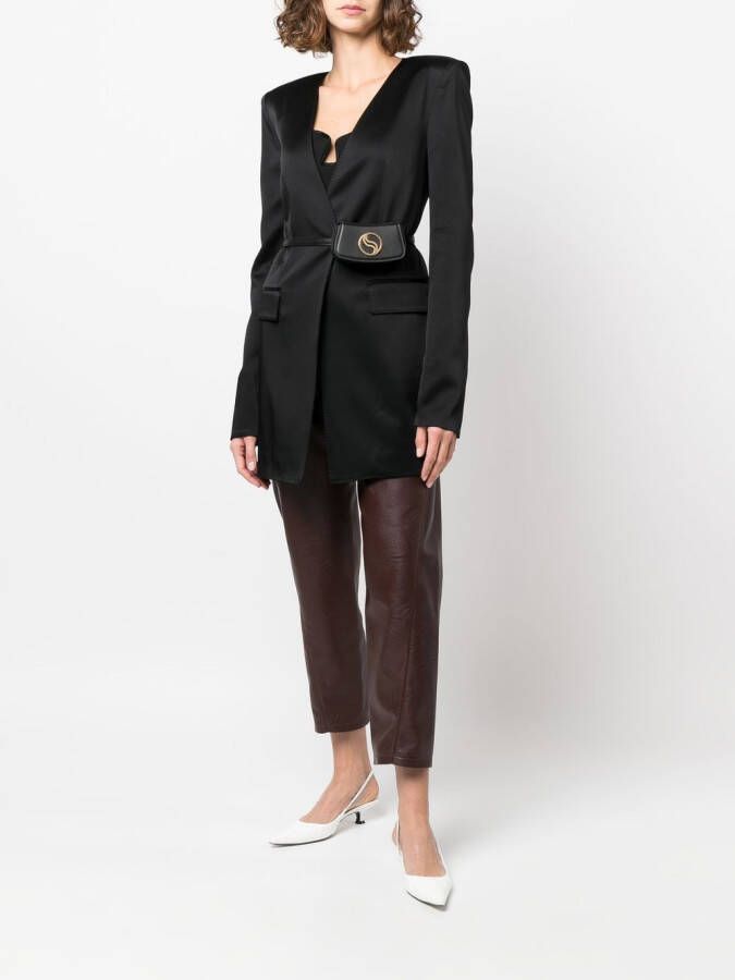 Stella McCartney Heuptas met logoplakkaat Zwart