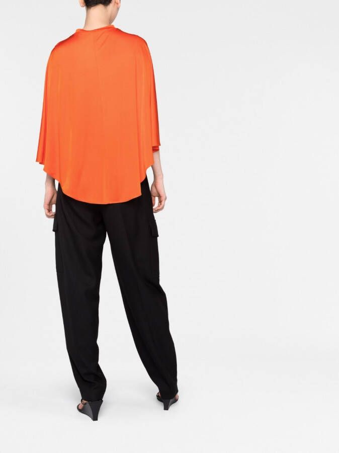 Stella McCartney Gedrapeerde blouse Oranje