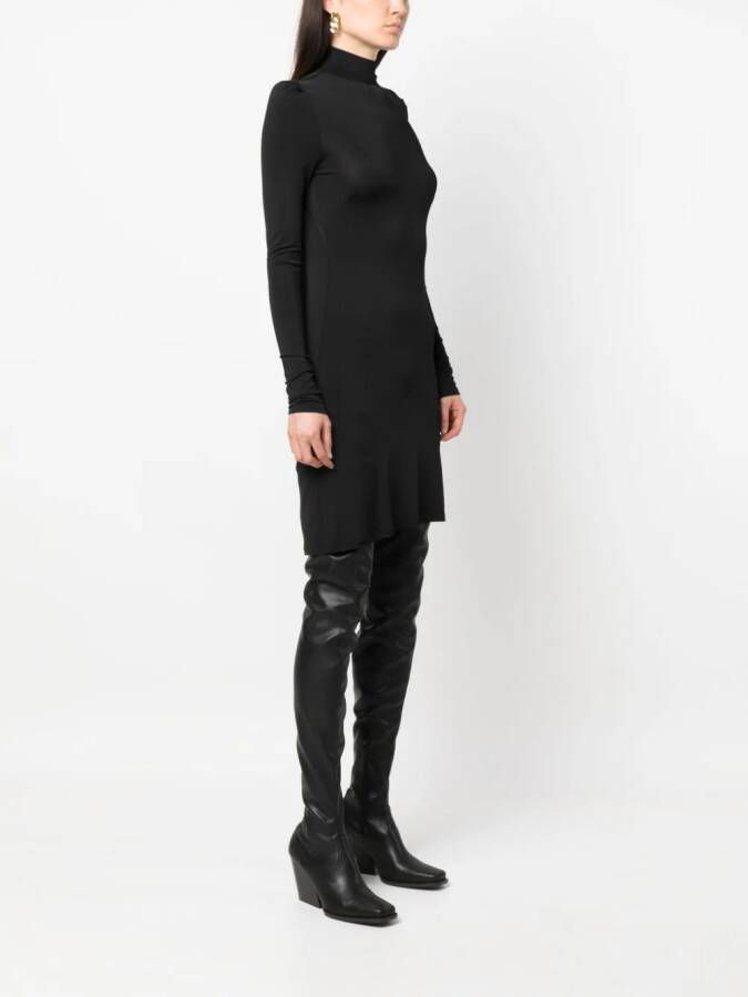 Stella McCartney Mini-jurk met hoge hals Zwart