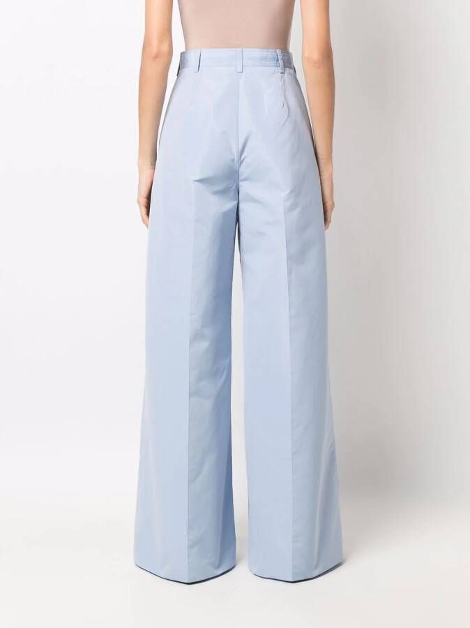 Stella McCartney High waist broek Blauw