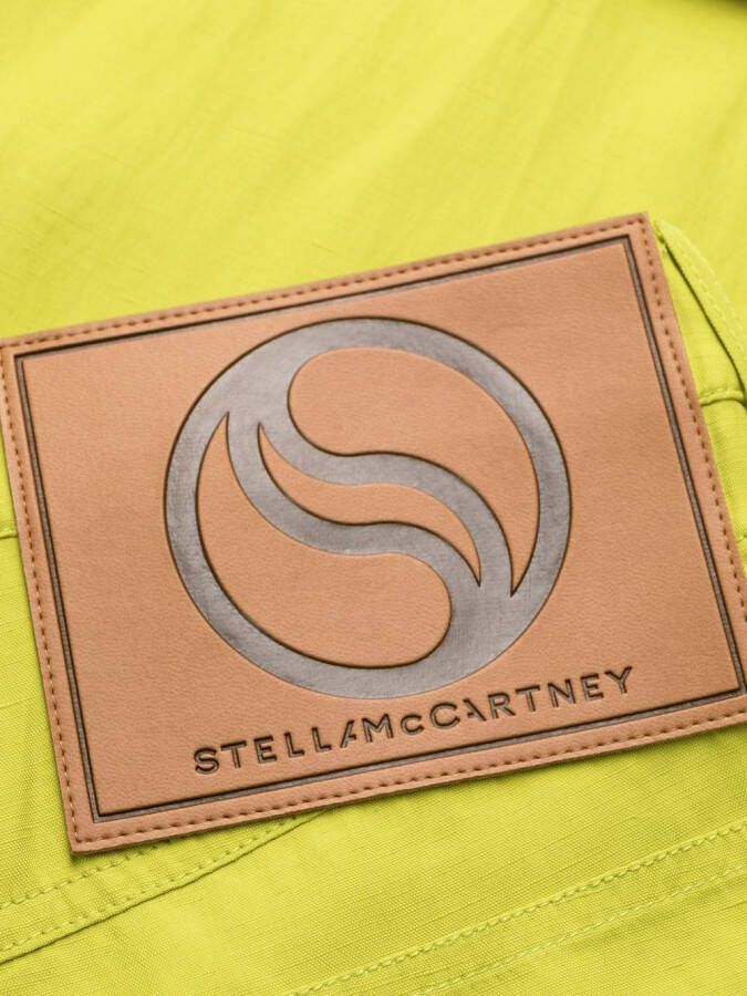Stella McCartney High waist broek Groen