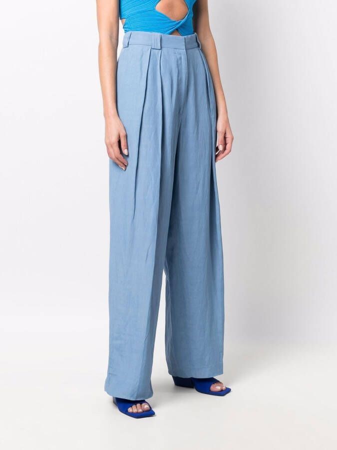 Stella McCartney High waist pantalon Blauw