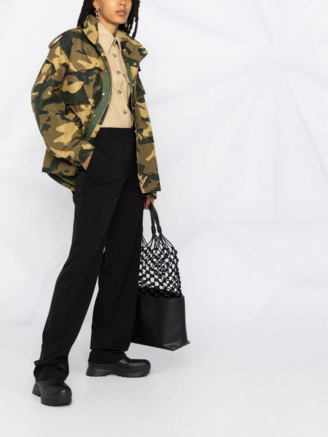 Stella McCartney High waist pantalon Zwart