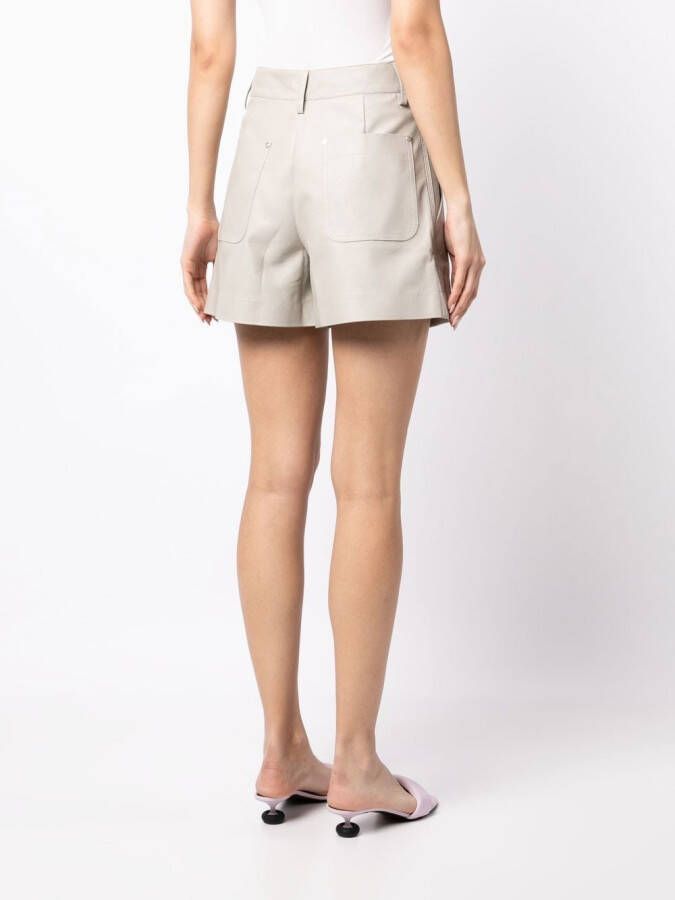 Stella McCartney High waist shorts Grijs