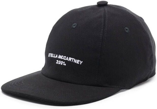 Stella McCartney Honkbalpet met geborduurd logo Zwart