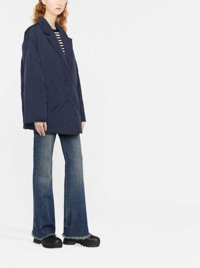 Stella McCartney Jack met enkele rij knopen Blauw