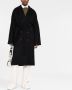Stella McCartney Wollen jas met ceintuur Zwart - Thumbnail 2