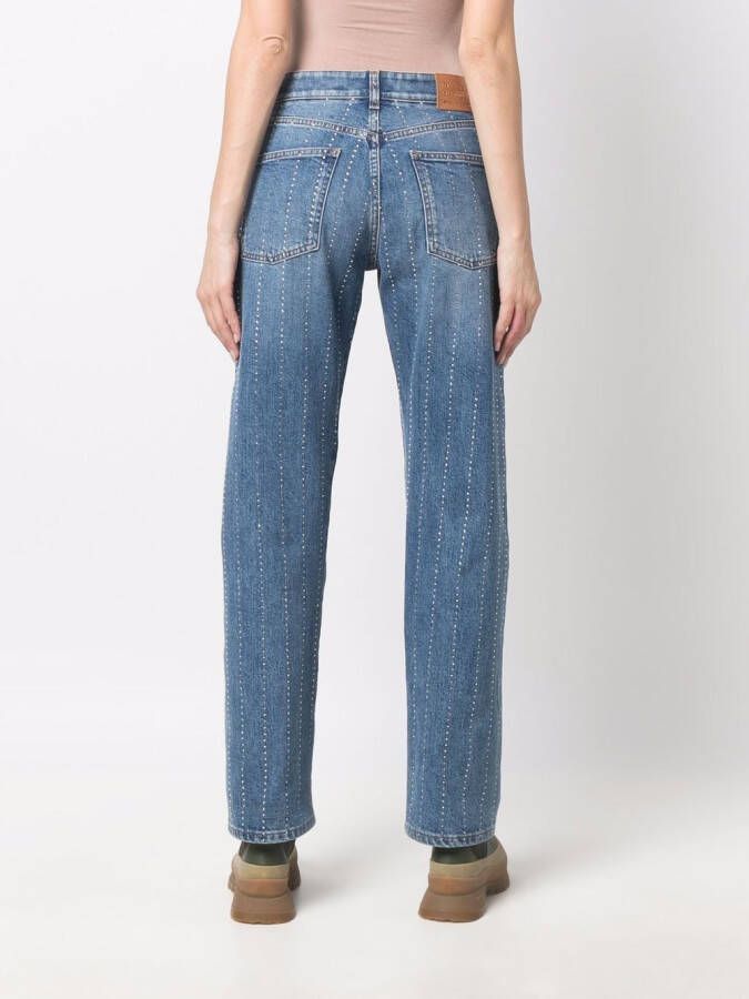 Stella McCartney Jeans met stras Blauw