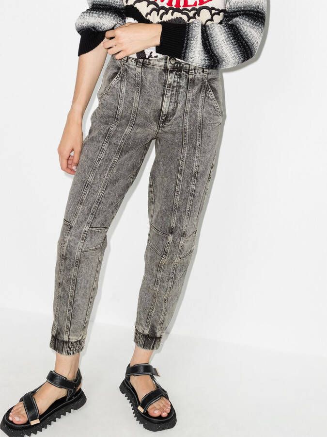 Stella McCartney Jeans met toelopende pijpen Grijs