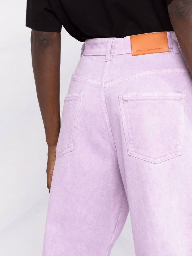 Stella McCartney Jeans met toelopende pijpen Paars