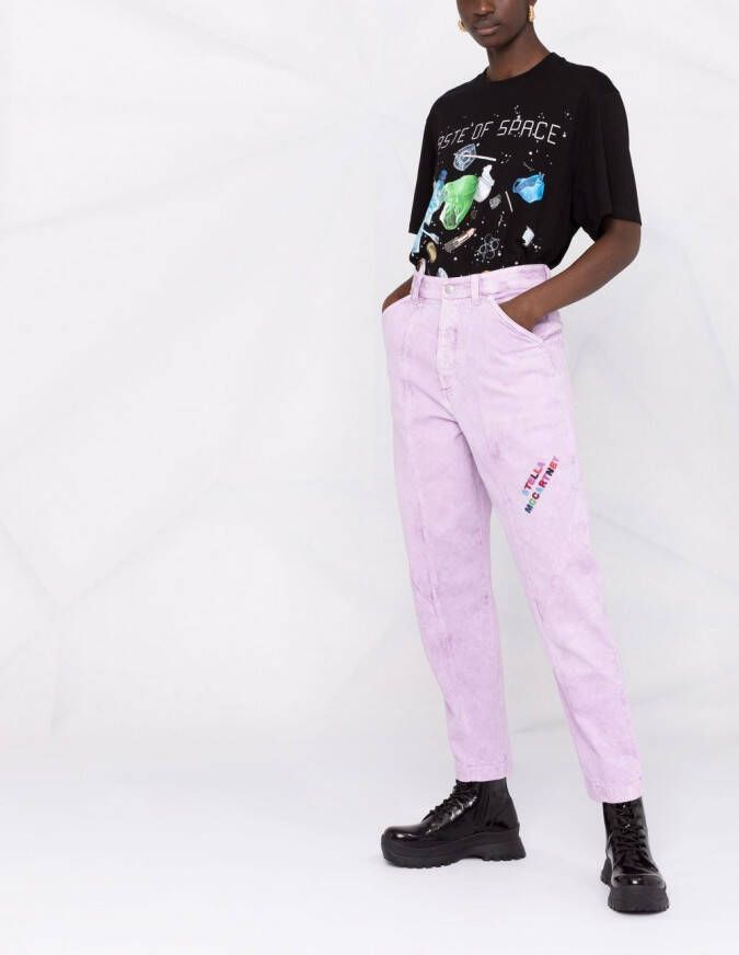 Stella McCartney Jeans met toelopende pijpen Paars