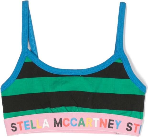 Stella McCartney Kids Bralettes met colourblocking Geel
