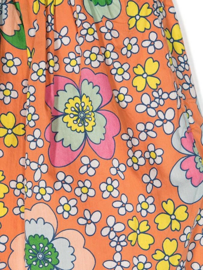 Stella McCartney Kids Shorts met bloemenprint Oranje