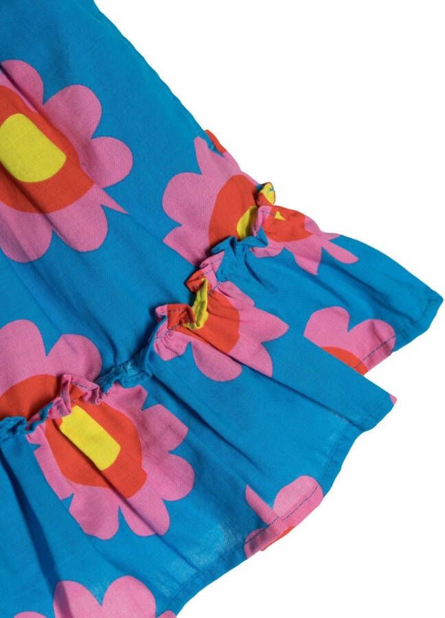 Stella McCartney Kids Rok met bloemenprint Blauw