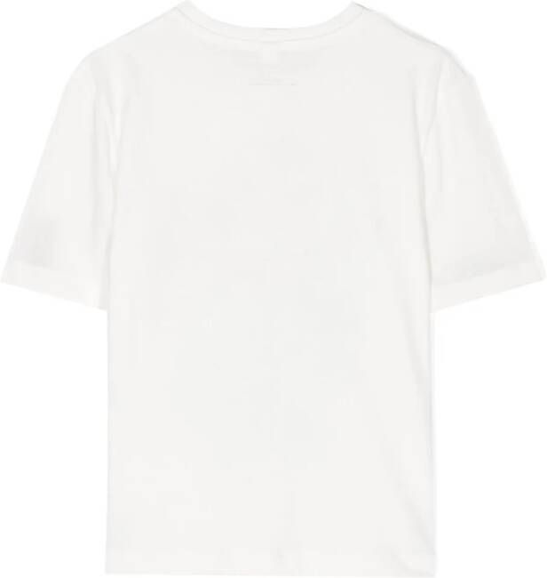 Stella McCartney Kids T-shirt met bloemenprint Wit