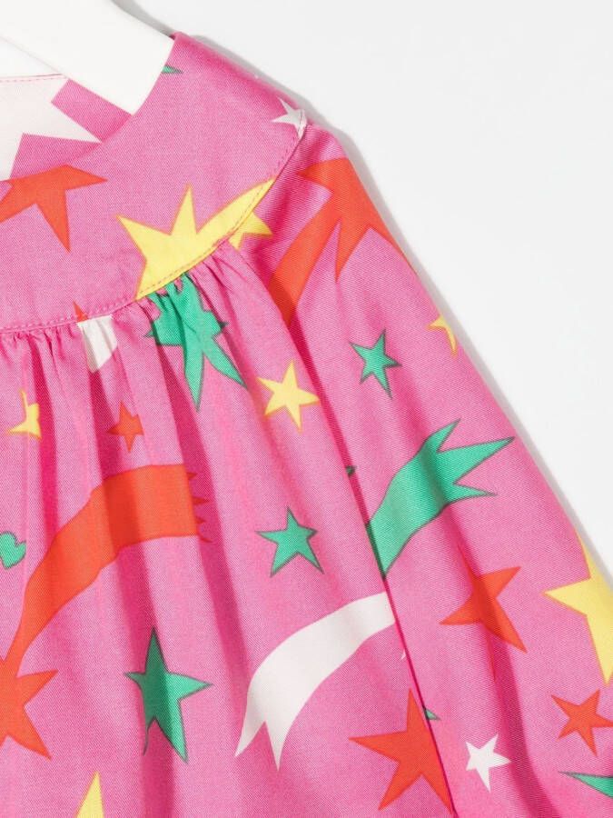 Stella McCartney Kids Gesmockte blouse Roze