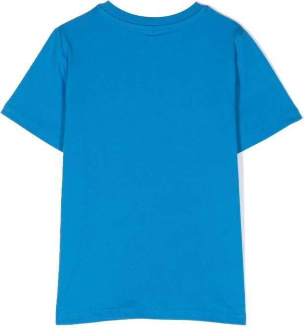 Stella McCartney Kids T-shirt met grafische print Blauw