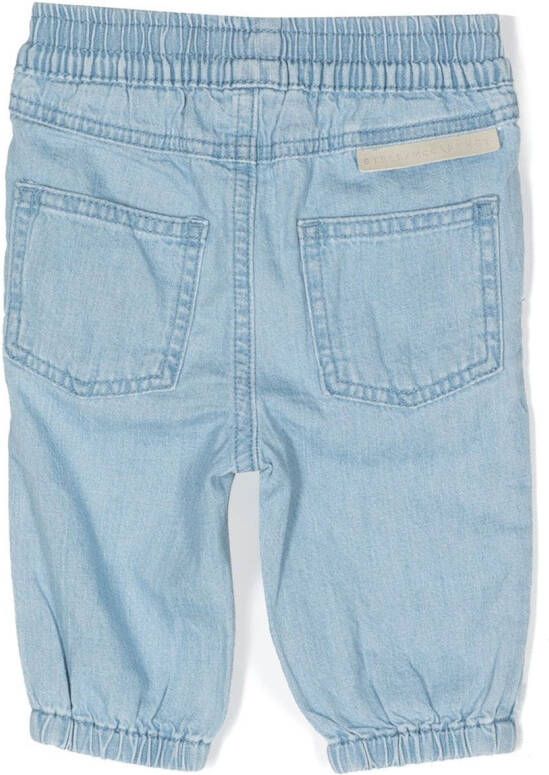 Stella McCartney Kids Jeans met print Blauw