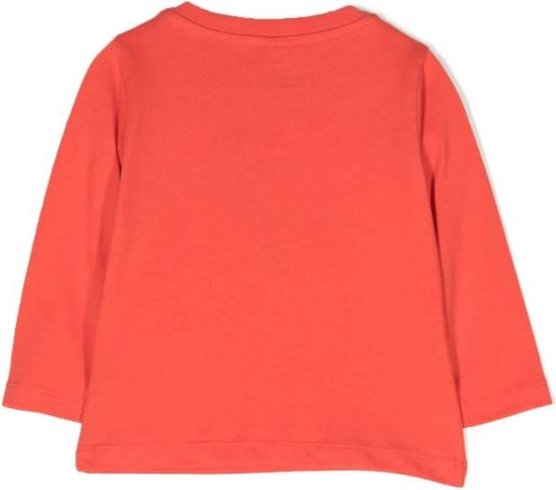 Stella McCartney Kids T-shirt met grafische print Rood