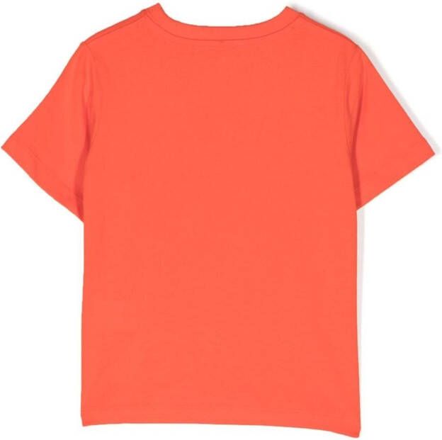 Stella McCartney Kids T-shirt met grafische print Oranje
