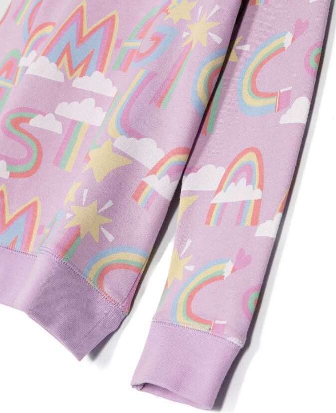 Stella McCartney Kids Sweater met print Paars