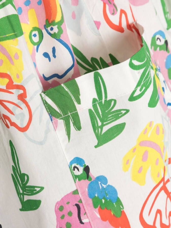 Stella McCartney Kids Jurk met print Wit