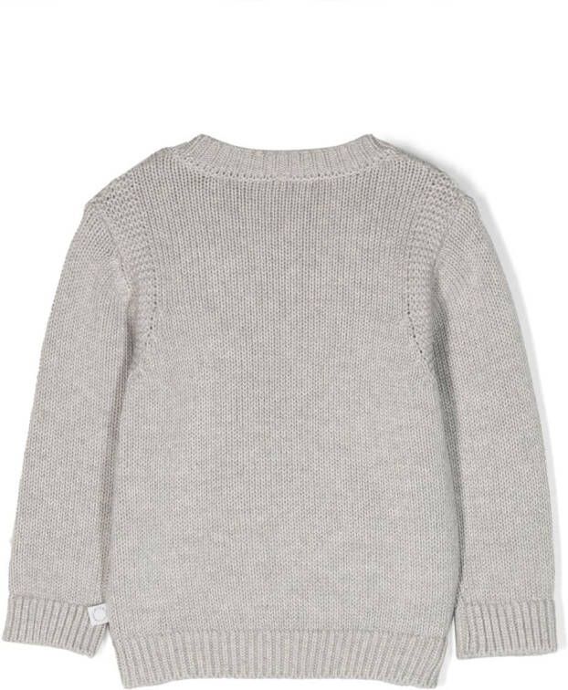 Stella McCartney Kids Intarsia trui Grijs