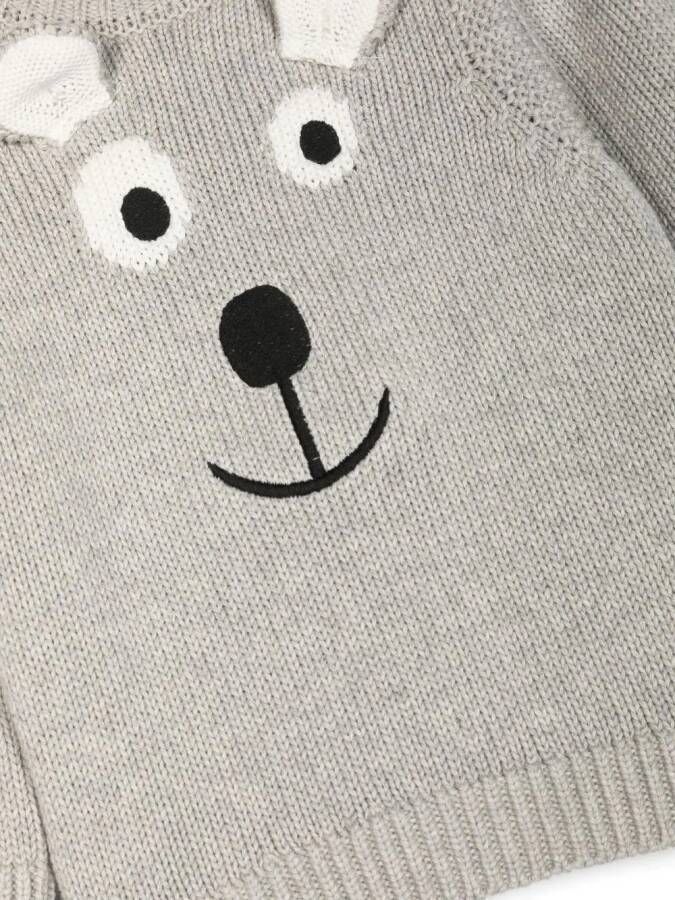 Stella McCartney Kids Intarsia trui Grijs