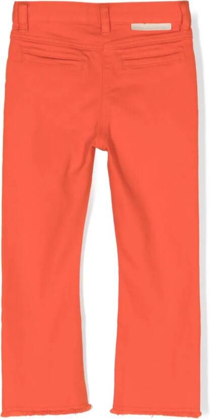 Stella McCartney Kids Jeans met logopatch Oranje