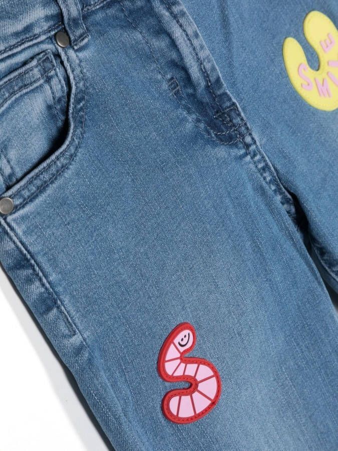 Stella McCartney Kids Jeans met patch Blauw