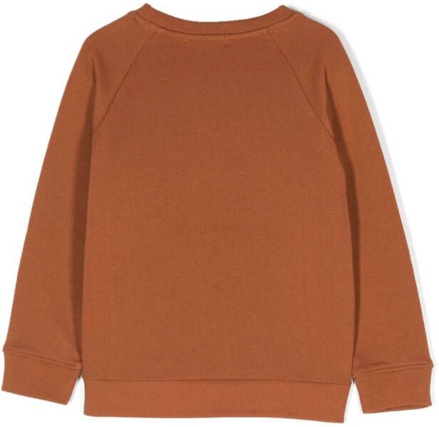 Stella McCartney Kids Katoenen sweater Bruin