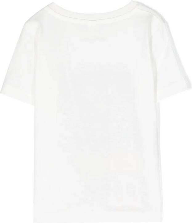 Stella McCartney Kids Katoenen T-shirt Wit