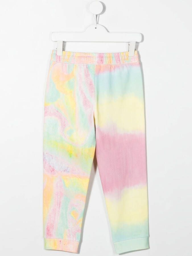 Stella McCartney Kids Legging met tie-dye print Geel