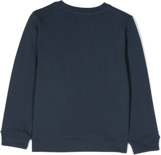 Stella McCartney Kids Sweater met logoprint Blauw